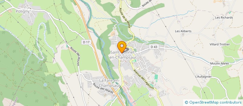 localisation de l'entreprise MONSIEUR DAVID ESPITALLIER à SAINT-BONNET-EN-CHAMPSAUR