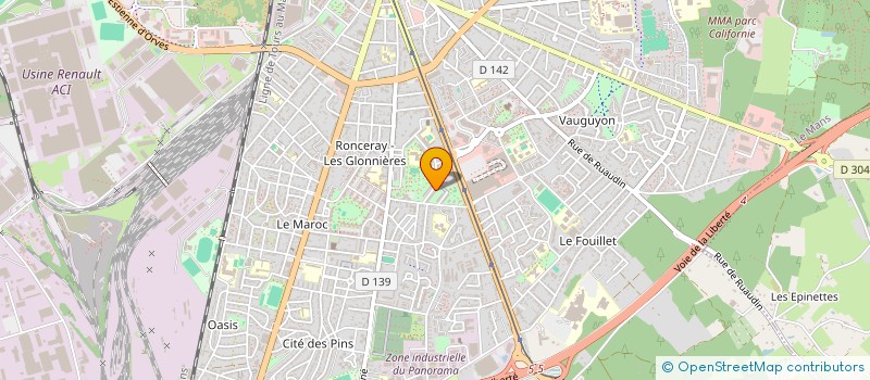 localisation de l'entreprise MONSIEUR DAVID ESSO ELOKAN à LE MANS