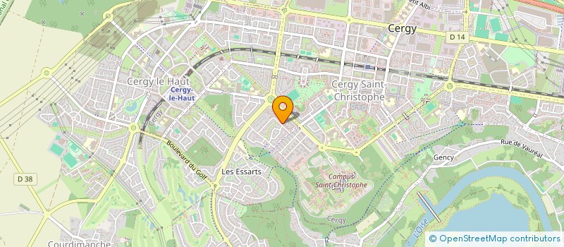 localisation de l'entreprise MONSIEUR DAVID ETORE  CERGY