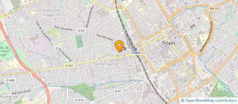 localisation de l'entreprise MONSIEUR DAVID EVLAGON  SAINTE-SAVINE