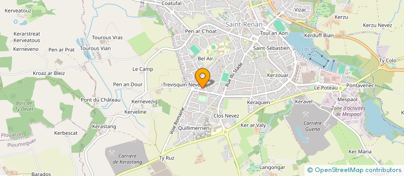 localisation de l'entreprise MONSIEUR DAVID FABIEN  SAINT-RENAN