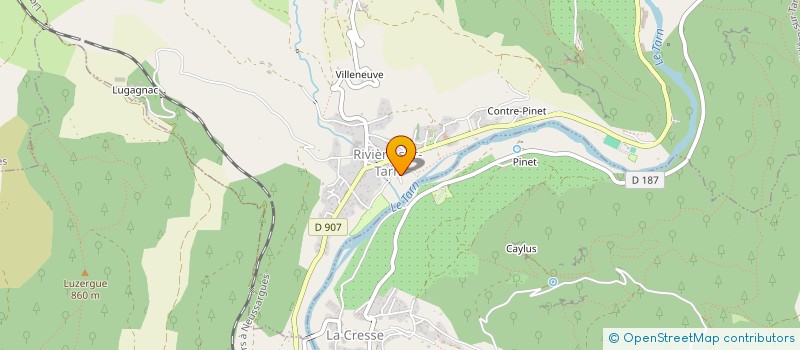 localisation de l'entreprise MONSIEUR DAVID FABRE  RIVIERE-SUR-TARN