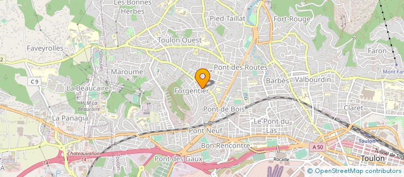 localisation de l'entreprise MONSIEUR DAVID FAGOT-REVURAT  TOULON