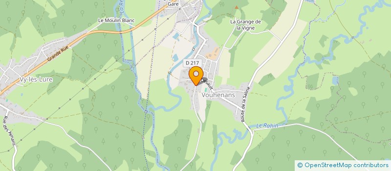 localisation de l'entreprise MONSIEUR DAVID FAIVRE  VOUHENANS