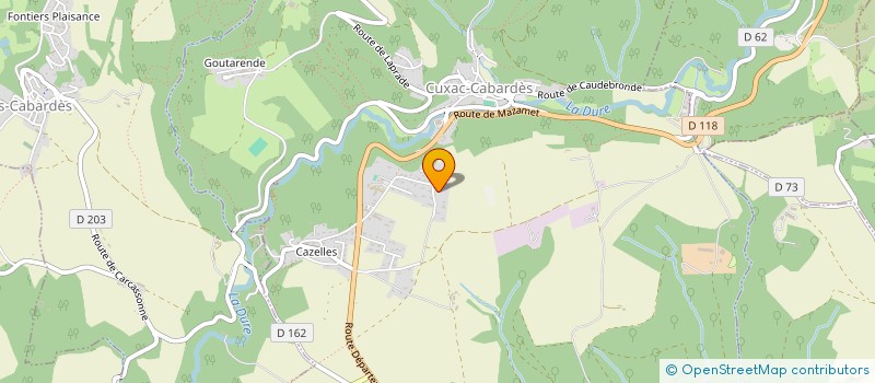 localisation de l'entreprise MONSIEUR DAVID FALBIERSKI  CUXAC-CABARDES