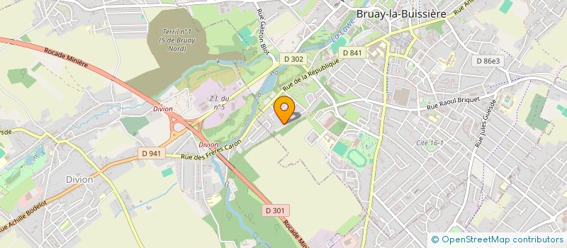 localisation de l'entreprise MONSIEUR DAVID FANCHON  BRUAY-LA-BUISSIERE