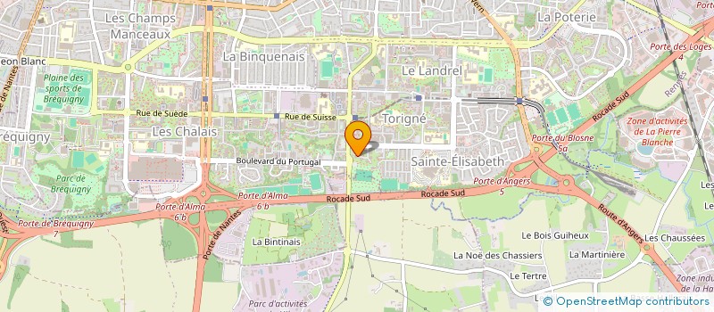 localisation de l'entreprise MONSIEUR DAVID FANCOIS-EUGENE  RENNES