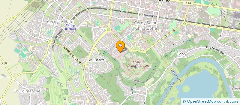 localisation de l'entreprise MONSIEUR DAVID FAPETU  CERGY