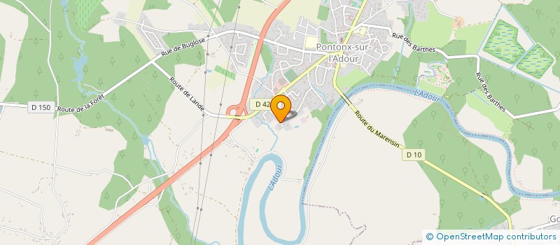 localisation de l'entreprise MONSIEUR DAVID FARGUES  PONTONX-SUR-L'ADOUR