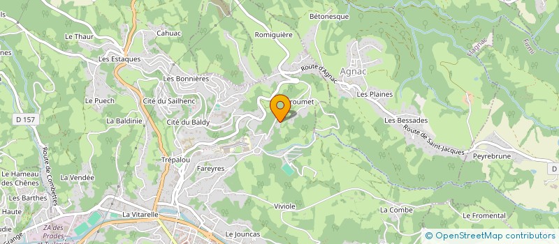 localisation de l'entreprise MONSIEUR DAVID FAU à DECAZEVILLE