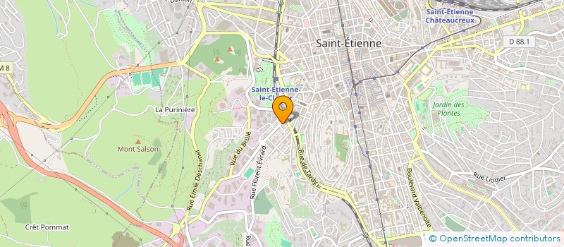 localisation de l'entreprise MONSIEUR DAVID FAURE  SAINT-ETIENNE