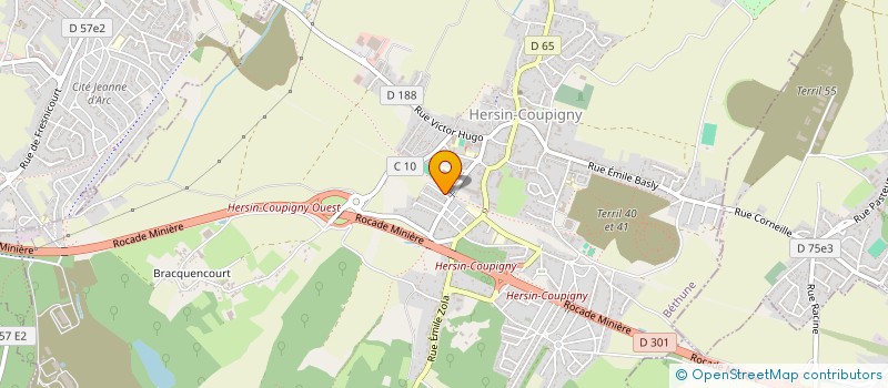 localisation de l'entreprise MONSIEUR DAVID FAUX  HERSIN-COUPIGNY