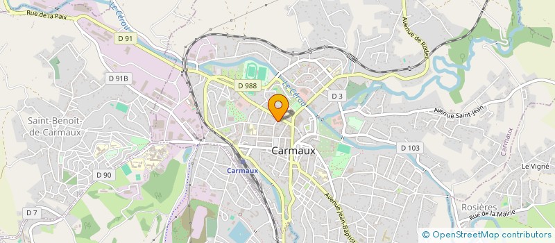 localisation de l'entreprise MONSIEUR DAVID FAVIER  CARMAUX