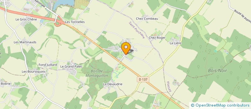 localisation de l'entreprise MONSIEUR DAVID FAVREAU  SAINT-PORCHAIRE