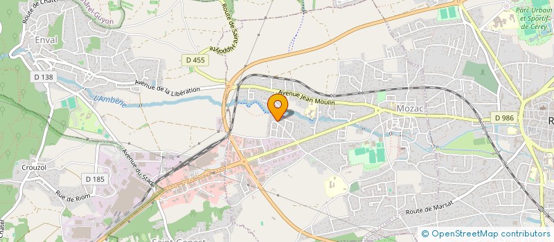 localisation de l'entreprise MONSIEUR DAVID FAYET  MOZAC