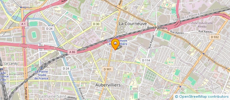 localisation de l'entreprise MONSIEUR DAVID FELLOUS  LA COURNEUVE