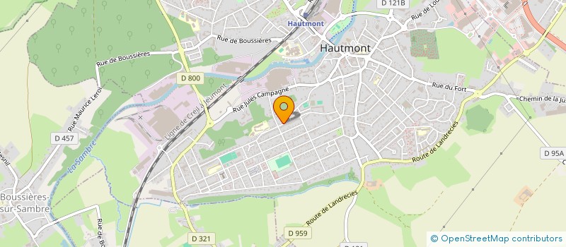 localisation de l'entreprise MONSIEUR DAVID FERA  HAUTMONT