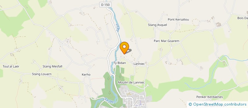 localisation de l'entreprise MONSIEUR DAVID FEREOL  ELLIANT