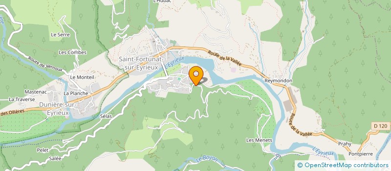 localisation de l'entreprise MONSIEUR DAVID FEREZ à SAINT-FORTUNAT-SUR-EYRIEUX