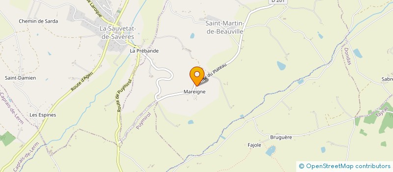 localisation de l'entreprise MONSIEUR DAVID FERNAND  SAINT-MARTIN-DE-BEAUVILLE