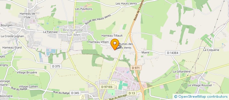 localisation de l'entreprise MONSIEUR DAVID FERON  BRICQUEVILLE-SUR-MER