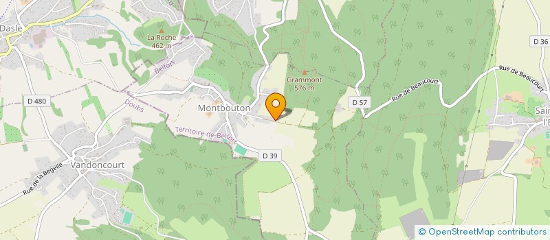 localisation de l'entreprise MONSIEUR DAVID FERRAND à MONTBOUTON