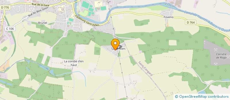 localisation de l'entreprise MONSIEUR DAVID FERREIRA  PLEUCADEUC