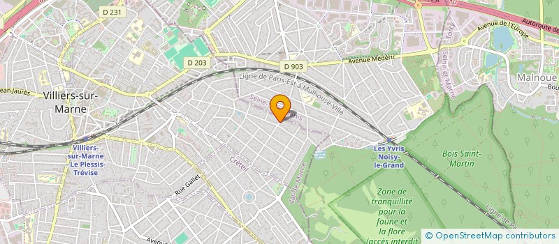 localisation de l'entreprise MONSIEUR DAVID FERREIRA à VILLIERS-SUR-MARNE