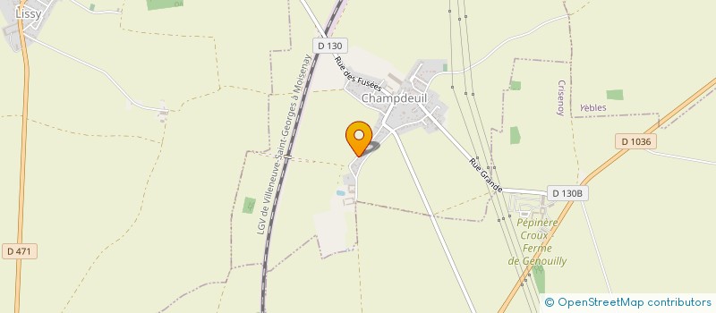 localisation de l'entreprise MONSIEUR DAVID FERREIRA  CHAMPDEUIL