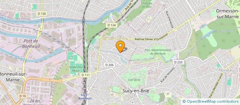 localisation de l'entreprise MONSIEUR DAVID FERREIRA  SUCY-EN-BRIE