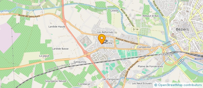 localisation de l'entreprise MONSIEUR DAVID FERRER à BEZIERS