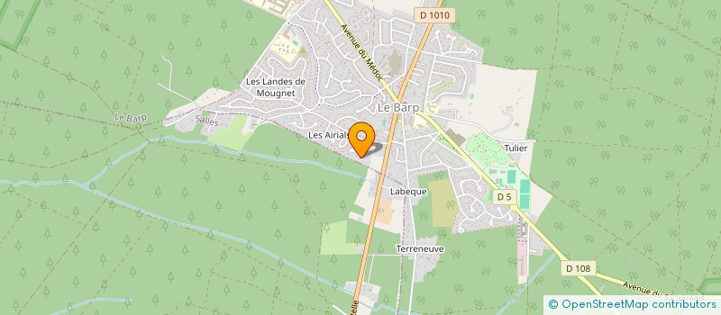 localisation de l'entreprise MONSIEUR DAVID FERTIER  LE BARP