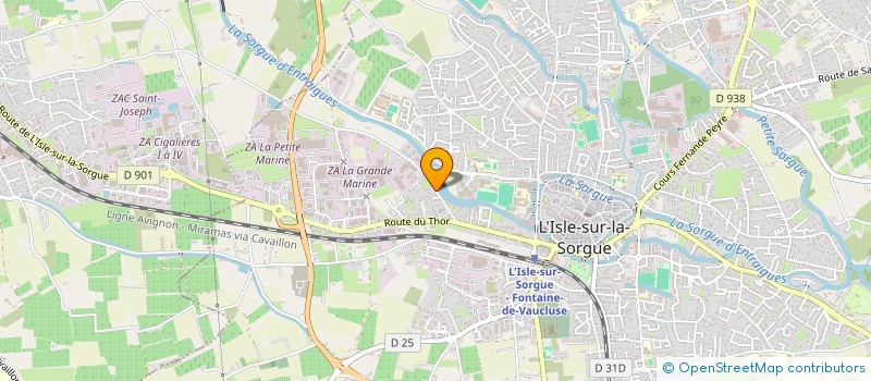 localisation de l'entreprise MONSIEUR DAVID FERY  L'ISLE-SUR-LA-SORGUE