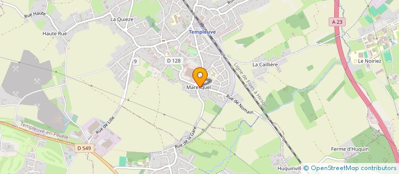 localisation de l'entreprise MONSIEUR DAVID FEVRIER  TEMPLEUVE-EN-PEVELE