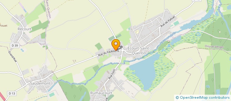 localisation de l'entreprise MONSIEUR DAVID FIEVET  ECOURT-SAINT-QUENTIN