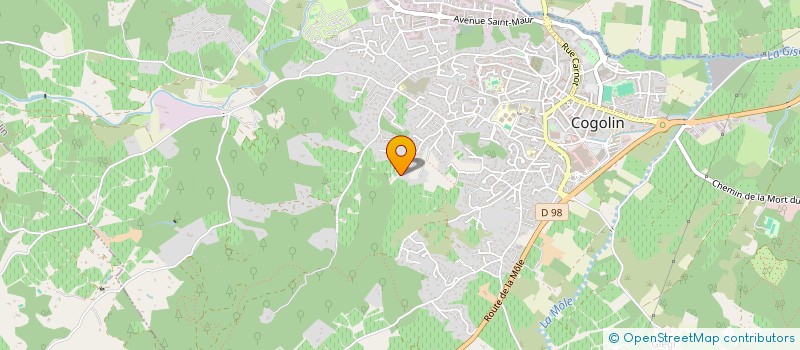 localisation de l'entreprise MONSIEUR DAVID FISKE DE GOUVEIA  COGOLIN
