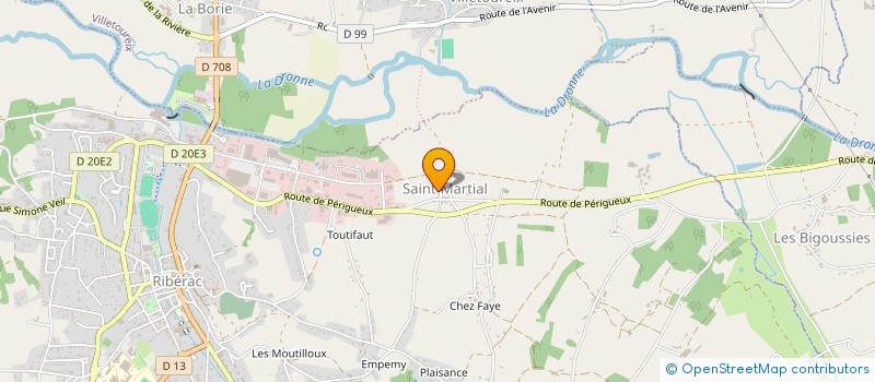 localisation de l'entreprise MONSIEUR DAVID FITZGERALD à RIBERAC
