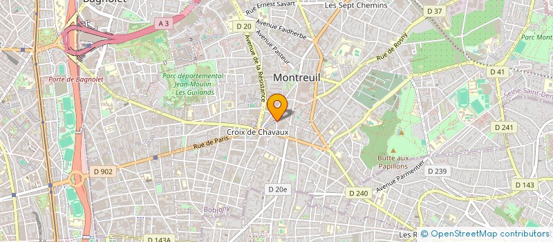 localisation de l'entreprise MONSIEUR DAVID-FITZGERALD PRUD'HOMME à MONTREUIL