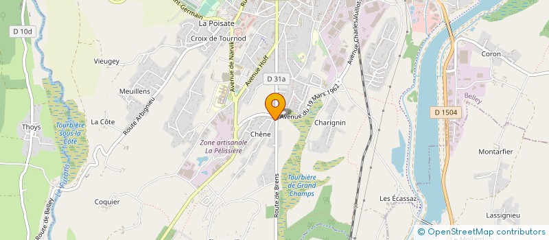 localisation de l'entreprise MONSIEUR DAVID FOESSEL  BELLEY