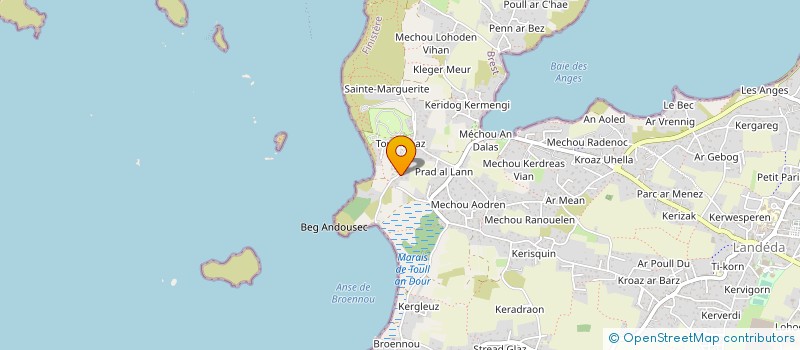 localisation de l'entreprise MONSIEUR DAVID FOLLEY  LANDEDA