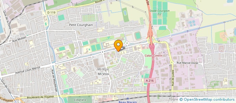 localisation de l'entreprise MONSIEUR DAVID FONTAINE  CALAIS