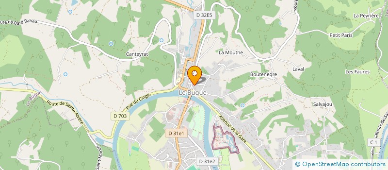 localisation de l'entreprise MONSIEUR DAVID FONTAINE  LE BUGUE