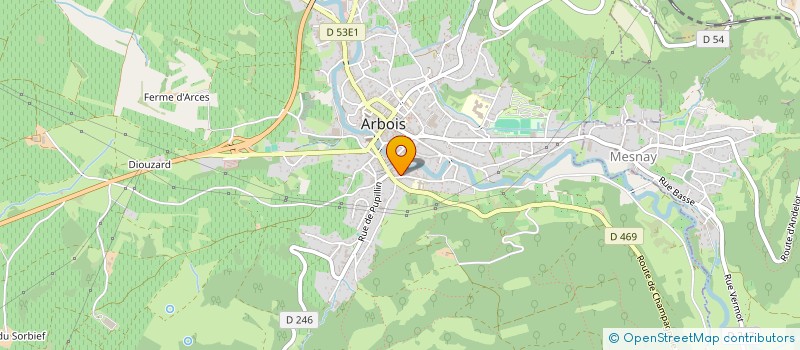 localisation de l'entreprise MONSIEUR DAVID FONTANA  ARBOIS