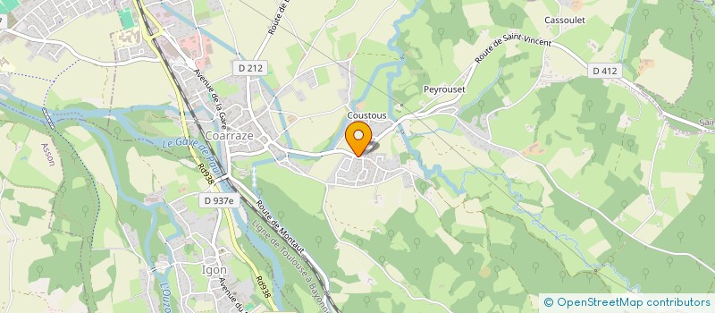 localisation de l'entreprise MONSIEUR DAVID FONTES  COARRAZE