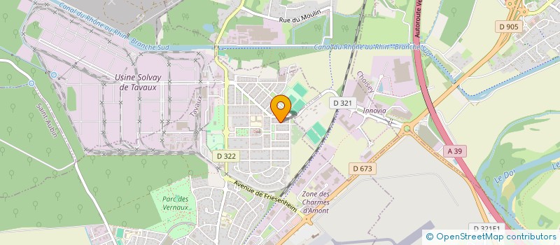 localisation de l'entreprise MONSIEUR DAVID FORET  TAVAUX