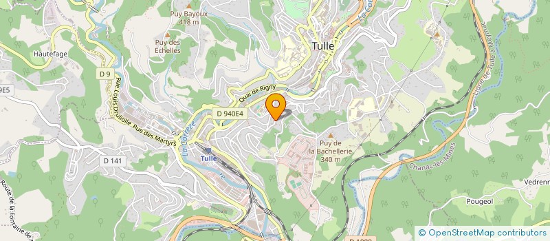 localisation de l'entreprise MONSIEUR DAVID FORGEARD  TULLE