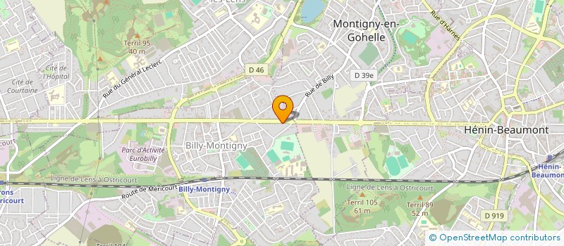 localisation de l'entreprise MONSIEUR DAVID FOSSE à BILLY-MONTIGNY