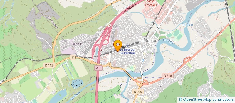 localisation de l'entreprise MONSIEUR DAVID FOUACHE  LE BOULOU