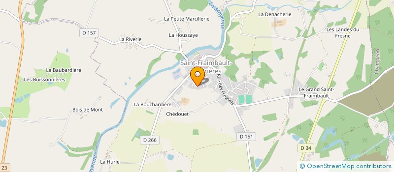 localisation de l'entreprise MONSIEUR DAVID FOUCAULT  LA HAIE-TRAVERSAINE