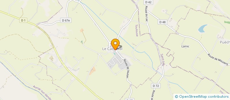 localisation de l'entreprise MONSIEUR DAVID FOUDI  LE CABANIAL